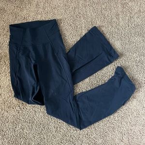 lululemon navy blue flare pants